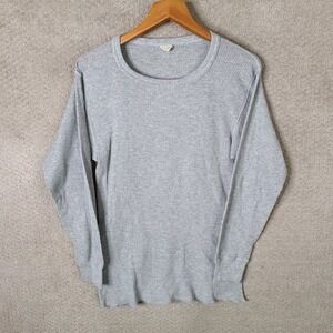 North West Territory Shirt Mens XL‎ Gray Waffle Knit Thermal Long Sleeve USA